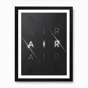 Motivational Words Elements Air Quintet Art Print