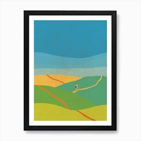 Evening Hill Climb Art Print