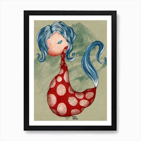 Spotted Fancy Birdy Art Print