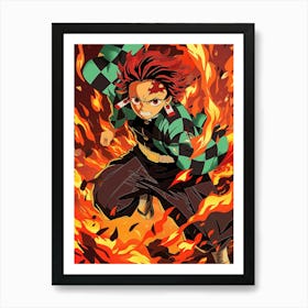 Tanjiro Kamado Demon Slayer 1 Art Print