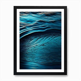 Water Texture Water Waterscape Crayon 1 Art Print
