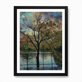 Tree By The Water 1 Art Print