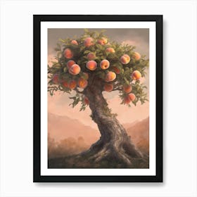 Peach Tree 2 Art Print