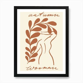 Autumn Woman Art Print