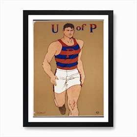 Athlete Print In High Resolution, Edward Penfield 1 Art Print