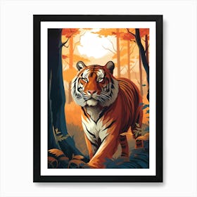 Tiger In The Forest 1 Art Print