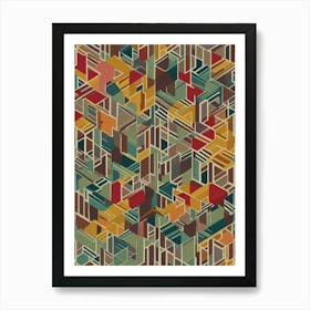 Abstract Geometric Pattern 8 Art Print