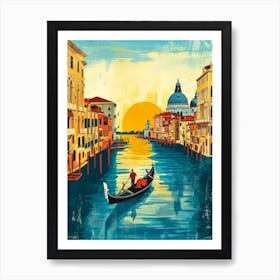 Gondolas In Venice Art Print