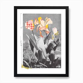 Flowers Still Life, Happy Abstraction 4 Art Print