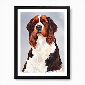 Sussex Spaniel 2 Watercolour Dog Art Print