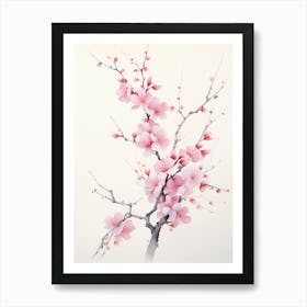 Cherry Blossom Painting Art Print