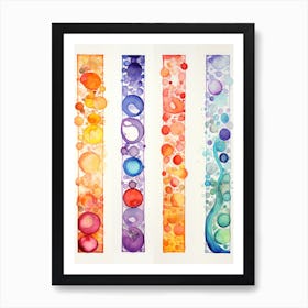 Watercolor Bubbles Art Print