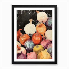 Art Deco Inspired Onions 1 Art Print