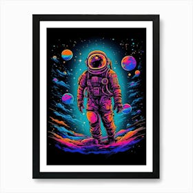 Astronaut In Space 21 Art Print