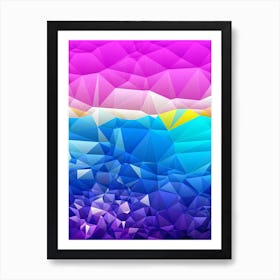 Polygonal Abstract Background 1 Art Print