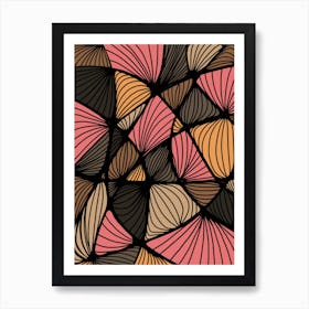 Formes Organiques Earth Fire Abstrait Art Print