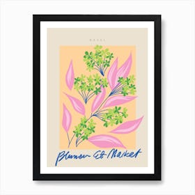 Basel Flower Market Art Print