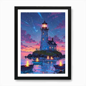 Lighthouse 7 Art Print