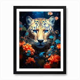 Leopard In The Forest Art Print