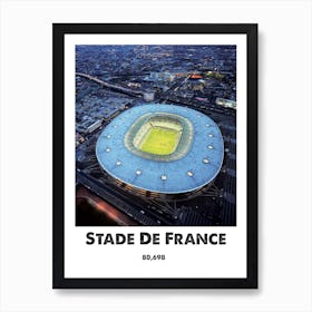 Stade De France, Football, Stadium, Soccer, Art, Wall Print 1 Art Print