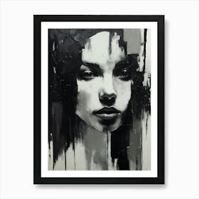 Black And White Painting 5 Art Print