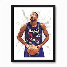 Marcus Camby Toronto Raptors Art Print