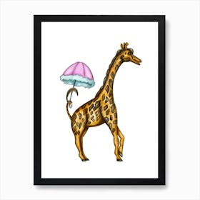 Dancing GIraffe Poster