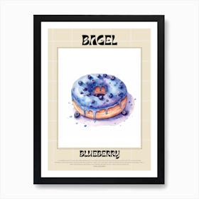Blueberry Bagel 4 Art Print