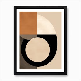 Geometric Bauhaus Reverie: Abstract Elegance Art Print