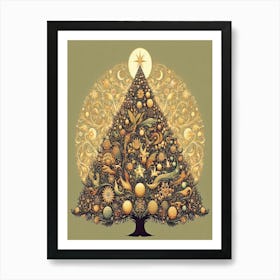 Christmas Tree Style William Morris 9 Art Print