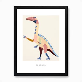 Nursery Dinosaur Art Troodon Poster Art Print