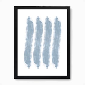 Resonance Steel Blue Art Print