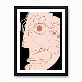 Plain Abstract Portrait Art Print