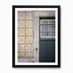 Lisbon Doors And Azulejos Tiles Art Print