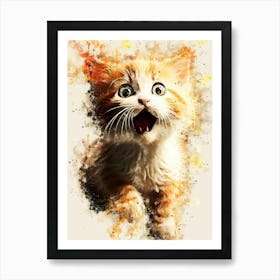 Cat Painting Art Print