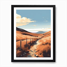 The Pennine Way Scotland 3 Hiking Trail Landscape Art Print