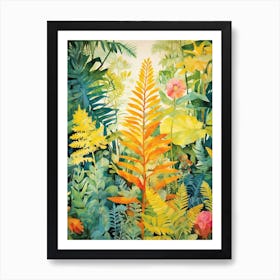 Tropical Plant Painting Boston Fern 4 Art Print
