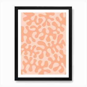 Peach Coral Art Print