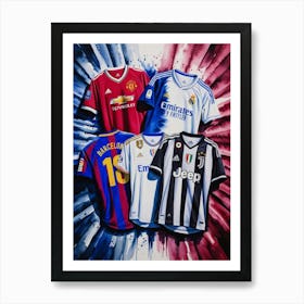 Soccer Jerseys 7 Art Print