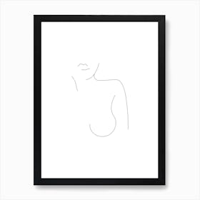 Nude White Art Print