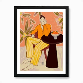 calm women Art Print