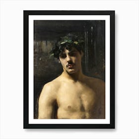 Man Wearing Laurels, John Singer Sargent Art Print