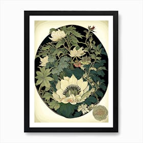 Koraku En, Japan Vintage Botanical Art Print