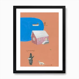 Near The Lake Art Print