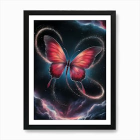 Butterfly In The Sky Art Print