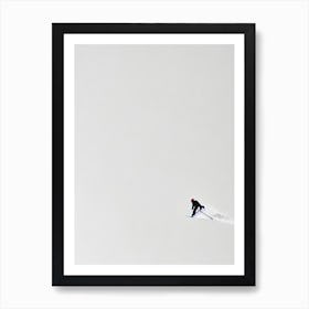 Chapelco, Argentina Minimal Skiing Poster Art Print