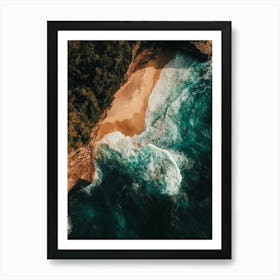 Aerial View Of A Beach 74 Art Print