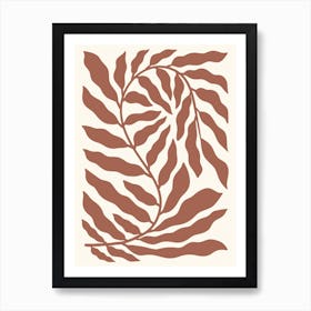 Leafy Print 13 Art Print