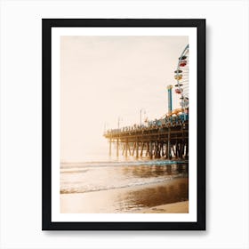 Pier Ferris Wheel Art Print