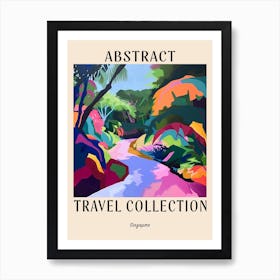 Abstract Travel Collection Poster Singapore 6 Art Print